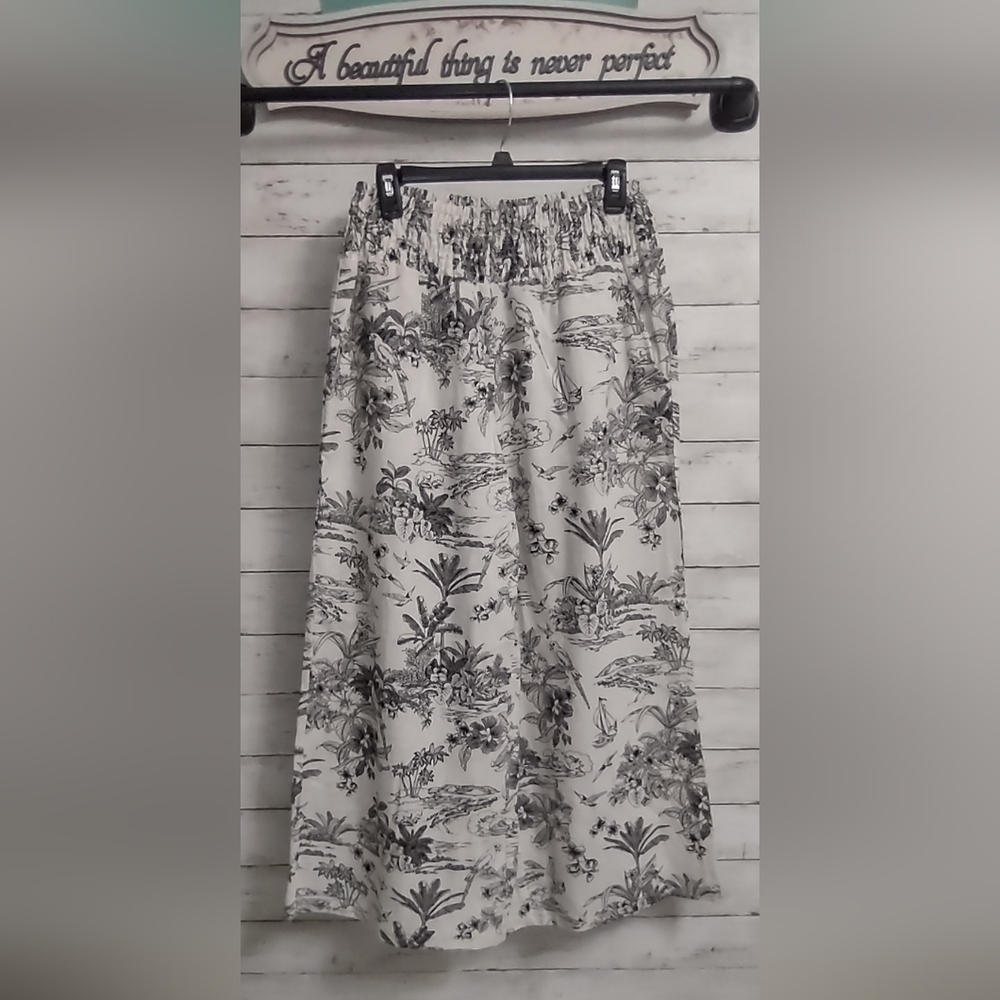NWT $70! Sale $36! Tahari Linen-blend Super Wide Leg Beach Pant